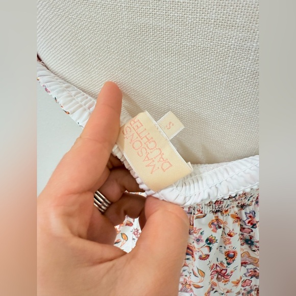 Masons Daughter Dress Womens Small Puff Sleeve Mini Floral Dress - Picture 8 of 11